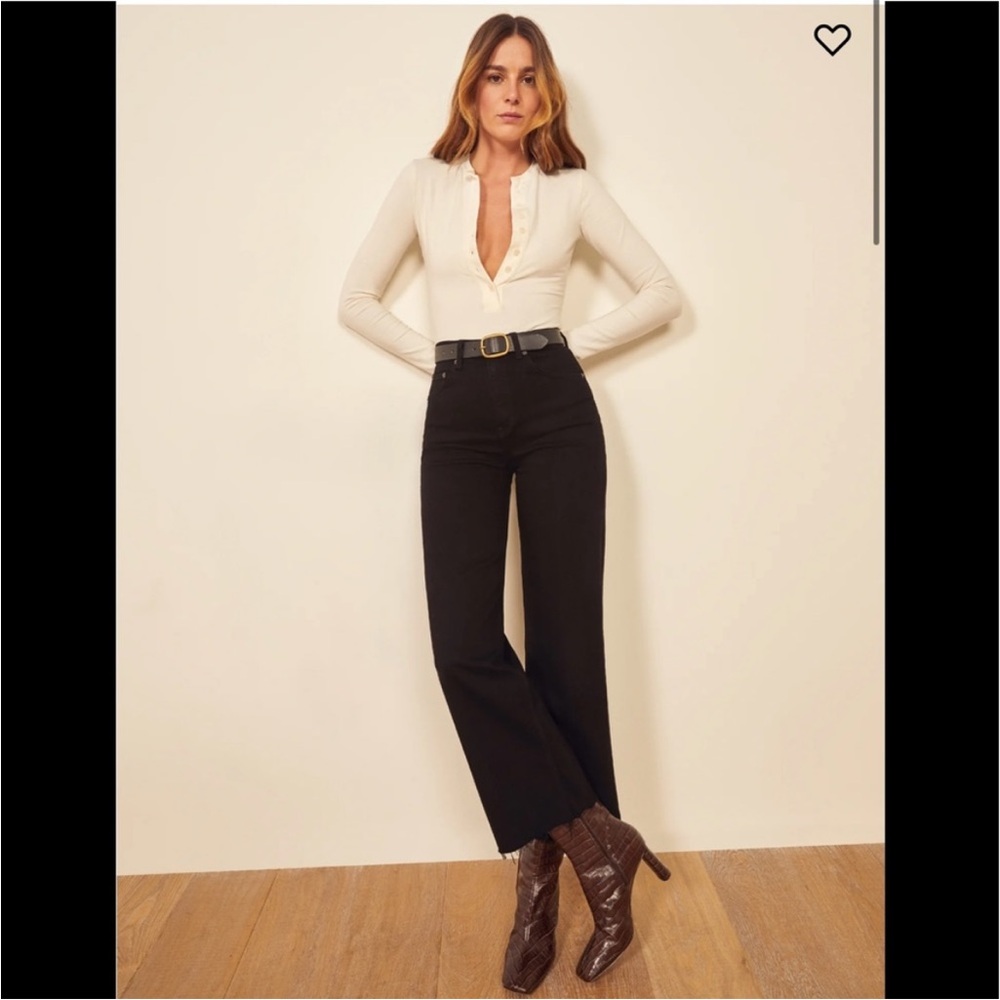 Reformation Black Denim Jeans